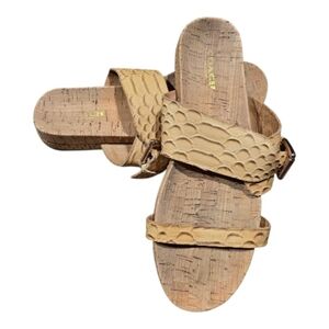 Coach Sunny Snake Print Sandals